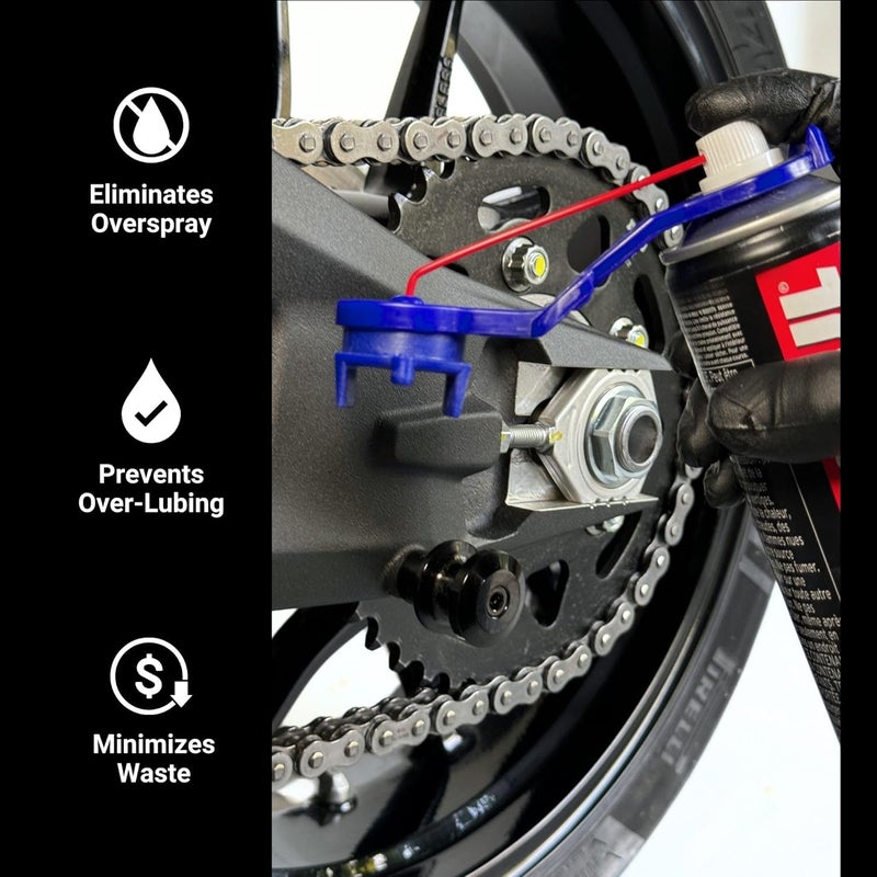 Oinker ® Motorcycle Chain Lube Applicator | 530 & 630 Chains, Mess-Free Chain Wax, Chain Cleaner - Image 3